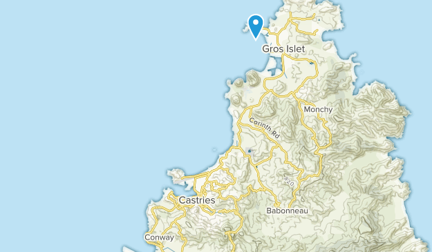 Castries, St. Lucia Map