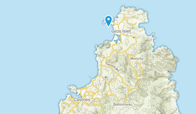 Castries, St. Lucia Map