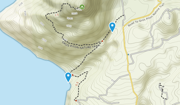 Micoud, St. Lucia Map