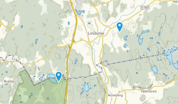 Lindome, Halland Map