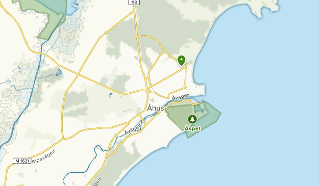 Åhus, Skåne Map