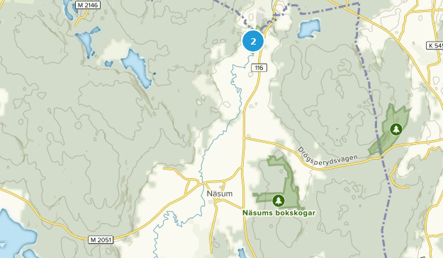 Näsum, Skåne Map