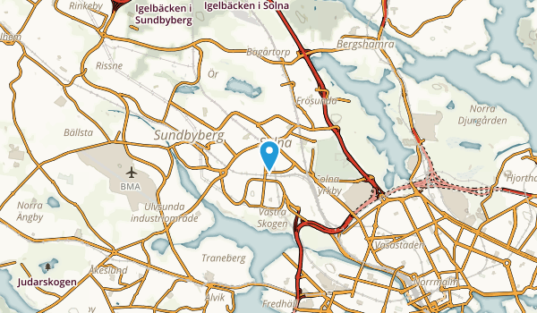 Solna, Stockholm Map