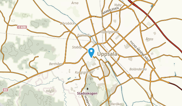 Uppsala domkyrkoförs., Uppsala Map