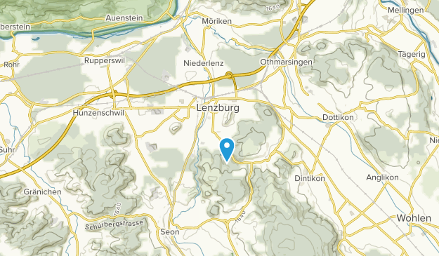 Lenzburg, Argovia Map