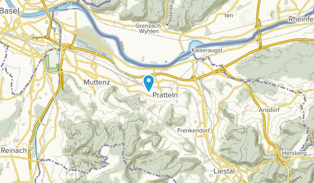 Pratteln, Basle Country Map
