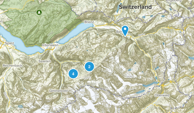 Grindelwald, Bern Map