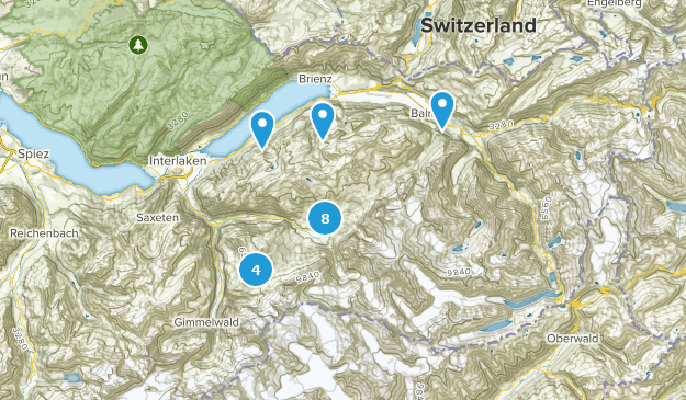 Grindelwald, Bern Map