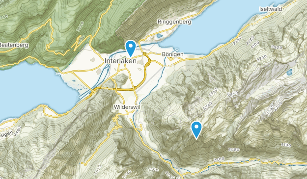 Interlaken, Bern Map