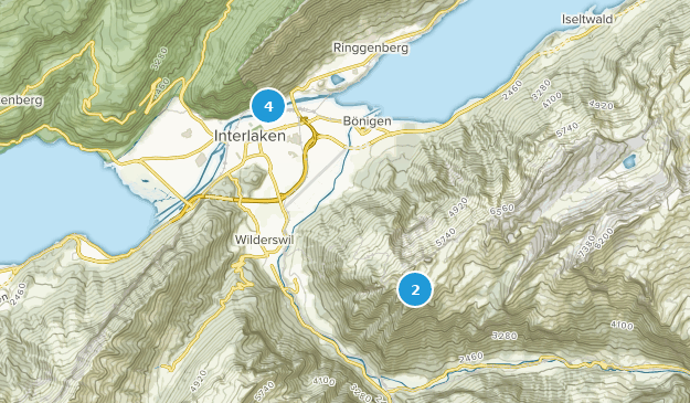 Interlaken, Bern Map