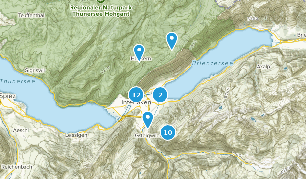 Interlaken, Bern Map