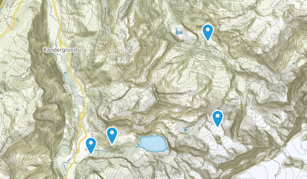 Kandersteg, Bern Map