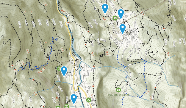 Lauterbrunnen, Bern Map