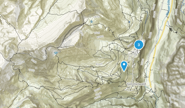 Mürren, Bern Map