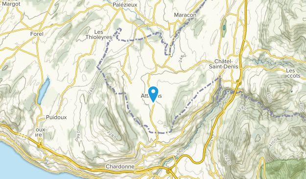 Attalens, Fribourg Map