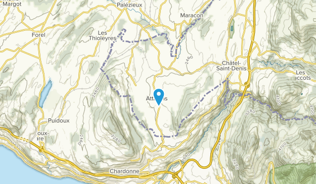 Attalens, Fribourg Map