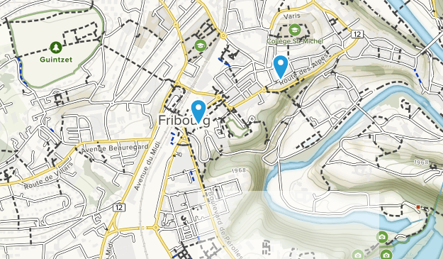 Fribourg, Fribourg Map