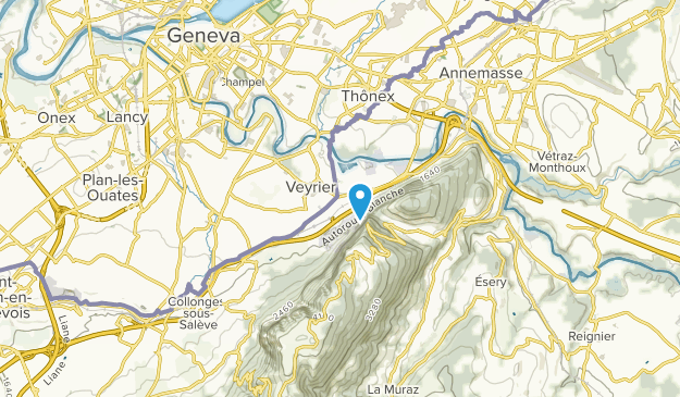 Veyrier, Genf Map