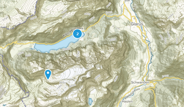Glaris, Glarus Map