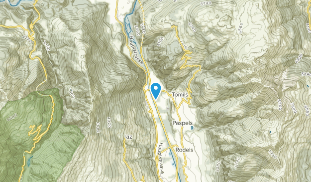 Rothenbrunnen, Graubünden Map