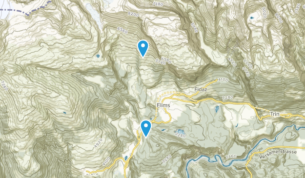 Flims, Grisons Map