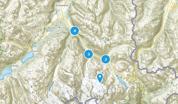Pontresina, Grisons Map