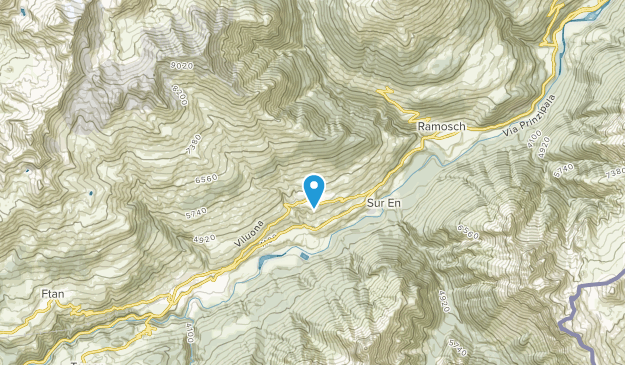 Sent, Grisons Map