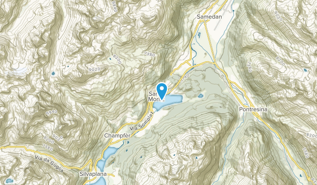 St. Moritz, Grisons Map