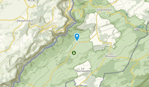 Le Noirmont, Jura Map