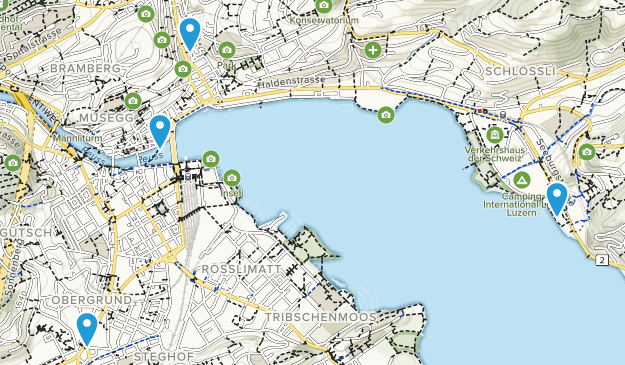 Luzern, Lucerne Map