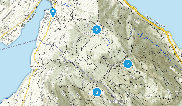 Rigi Kaltbad, Lucerne Map