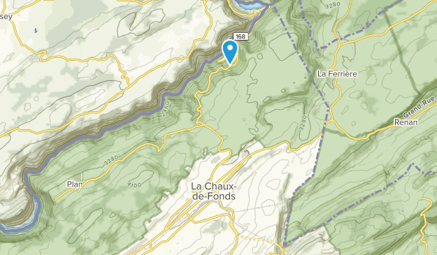 La Chaux-de-Fonds, Neuchâtel Map
