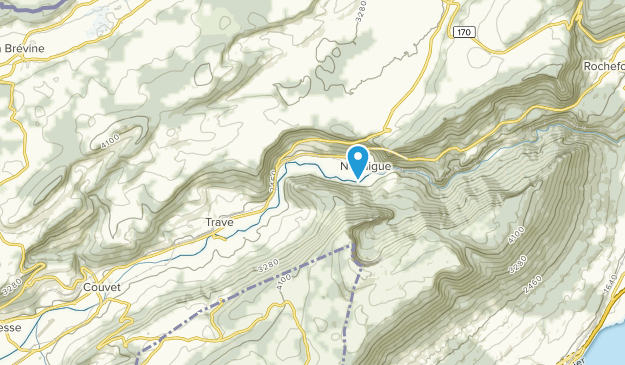 Travers, Neuchâtel Map