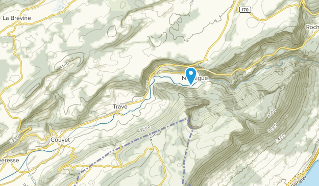 Travers, Neuchâtel Map