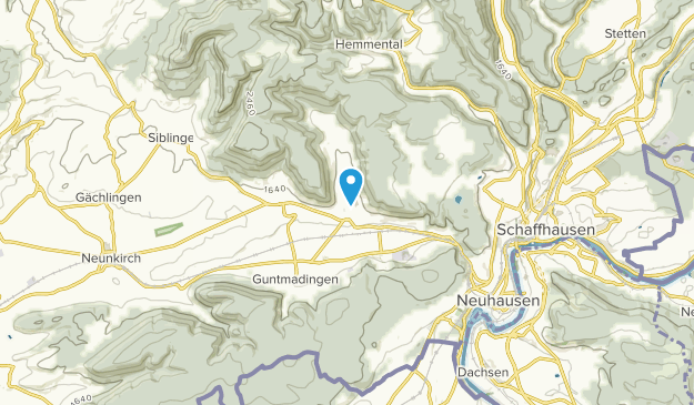 Beringen, Schaffhausen Map