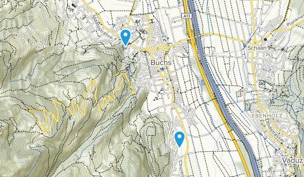 Buchs, St. Gall Map
