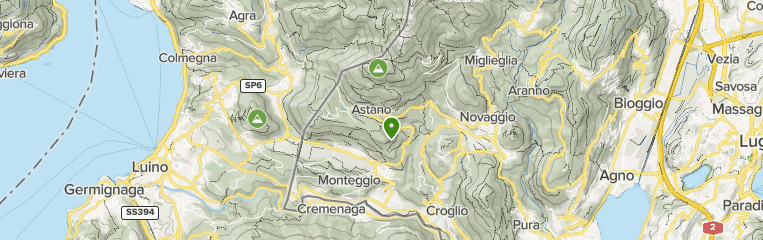 Astano, Ticino: Mappa dei sentieri