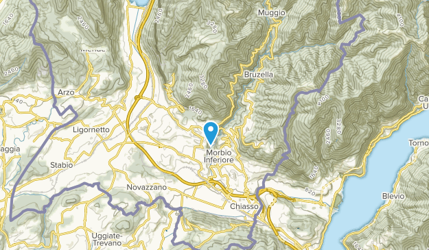 Castel San Pietro, Tessin Map