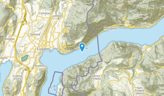Gandria, canton du Tessin Map