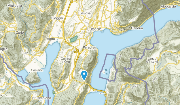 Lugano, canton du Tessin Map