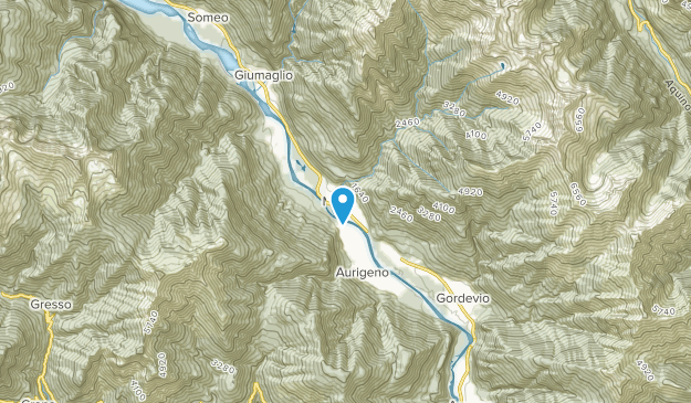 Maggia, canton du Tessin Map