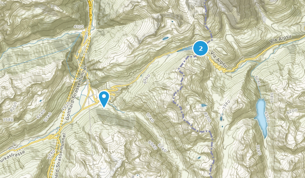 Andermatt, canton d'Uri Map