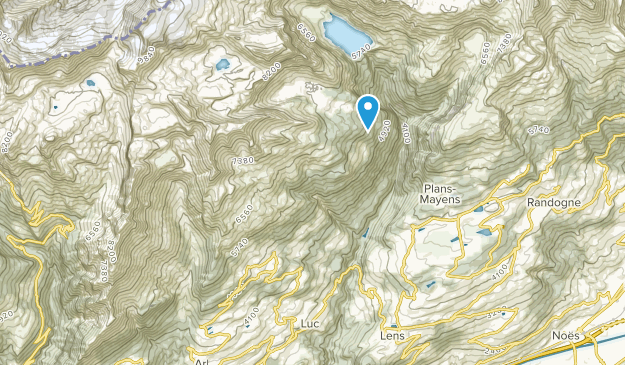 Anzère, Valais Map