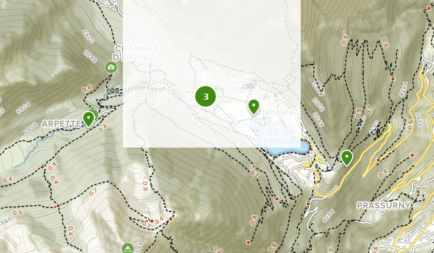 Champex-Lac, Valais Map