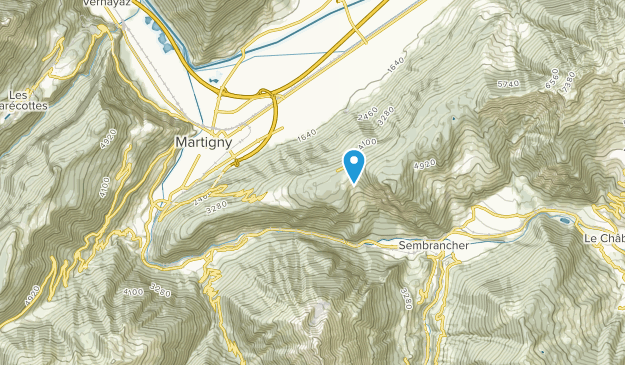 Chemin, Valais Map