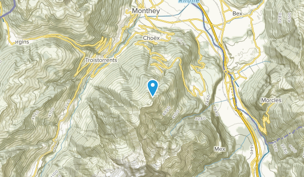 Choëx, Valais Map