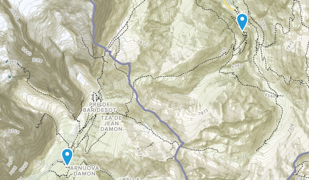 Ferret, Valais Map