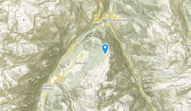 Grächen, Valais Map