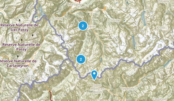 Grand Saint Bernard, Valais Map