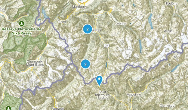 Grand Saint Bernard, Valais Map